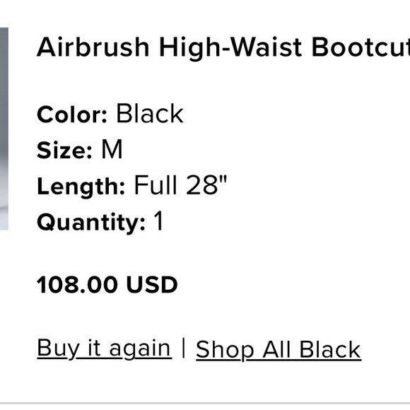 ALO Yoga Black Leggings High-Waisted Seamless - Picture 5 of 5